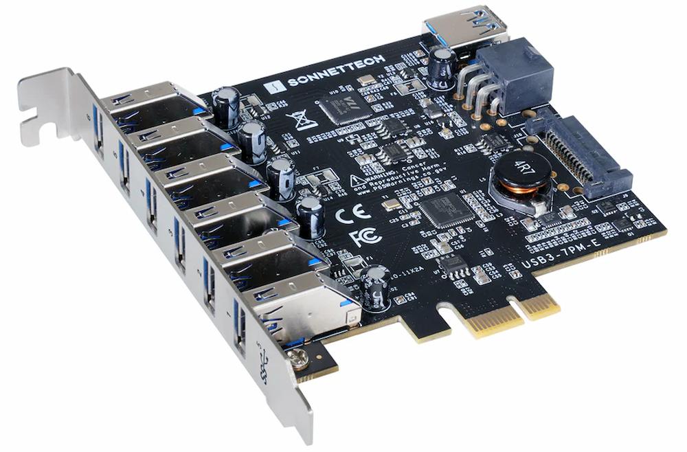 Sonnet Allegro 7-Port USB 3.2 Gen 1 PCIe Card (USB3-7PM-E) Sonnet Allegro 7-Port USB 3.2 Gen 1 PCIe Card (USB3-7PM-E)